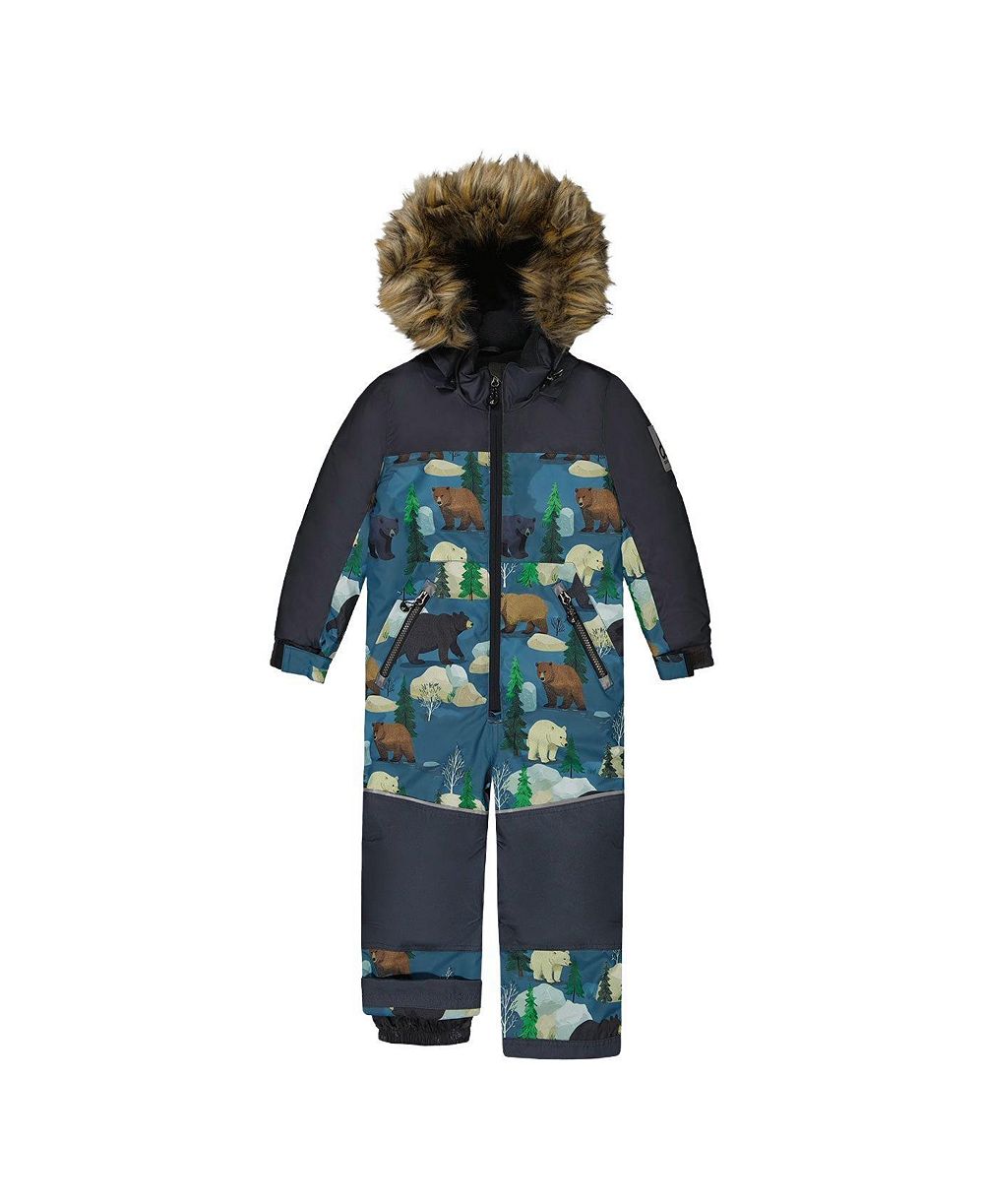 Детский комбинезон Deux par Deux Discover Snowsuit с принтом медведя, для мальчиков (6-8 лет)