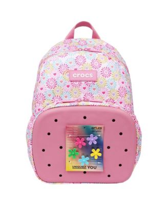 Crocs рюкзак с цветочным принтом, EVA передний карман, Jibbitz