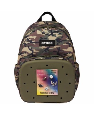 Crocs Camo рюкзак Back to School с передним карманом EVA, customizable Jibbitz