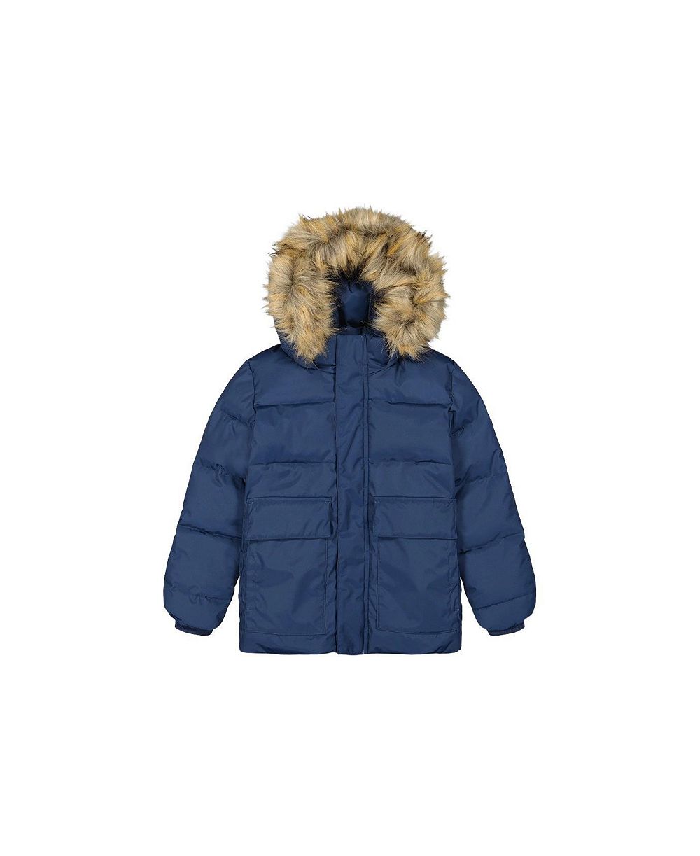 Deux par Deux Winter Jacket с капюшоном из искусственного меха Детский