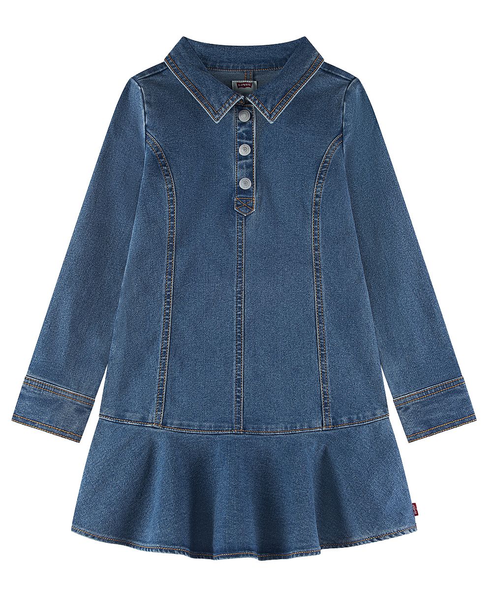 Levi's Детское 4-6X Long-Sleeve Button Up Dress