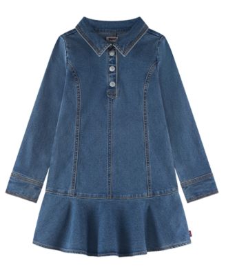 Levi's Детское 4-6X Long-Sleeve Button Up Dress