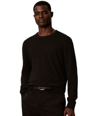 Calvin Klein Men's Lightweight Merino Wool Crewneck Sweater