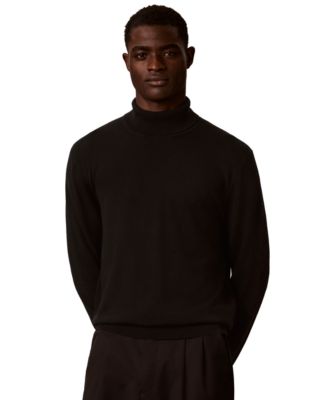Calvin Klein Men's Lightweight Merino Turtleneck Sweater