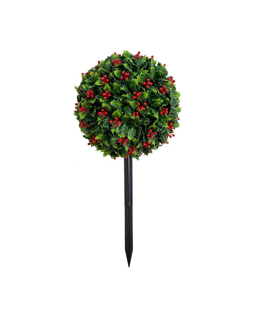 Искусственный рождественский шар Nearly Natural Ultraviolet Resistant Holly Berry