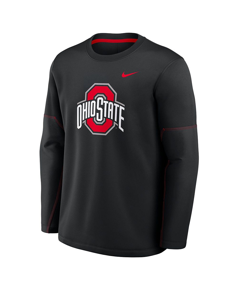 Мужская футболка Nike Ohio State Buckeyes 2026 Sideline Coaches Therma-FIT Black