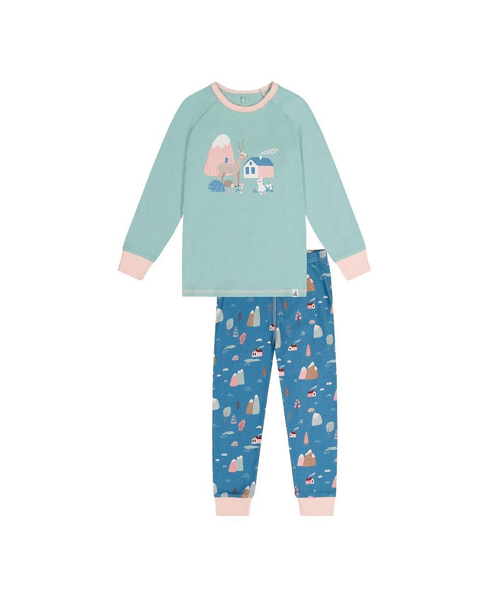 Deux par Deux комплект пижам из хлопка для малышей (2T-5T) House Print