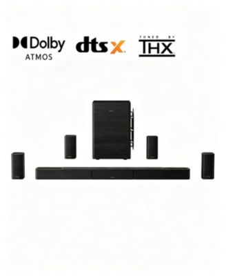 ULTIMEA Skywave X100 9.1.6 THX-Tuned Wireless Surround Sound System w/Dolby Atmos & DTS:X, 10" Subwoofers, 1500W Peak Power includes speaker stands