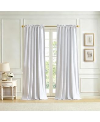 Lenox Imperial Faux Silk Blackout Back Tab/Rod Pocket Window Curtain