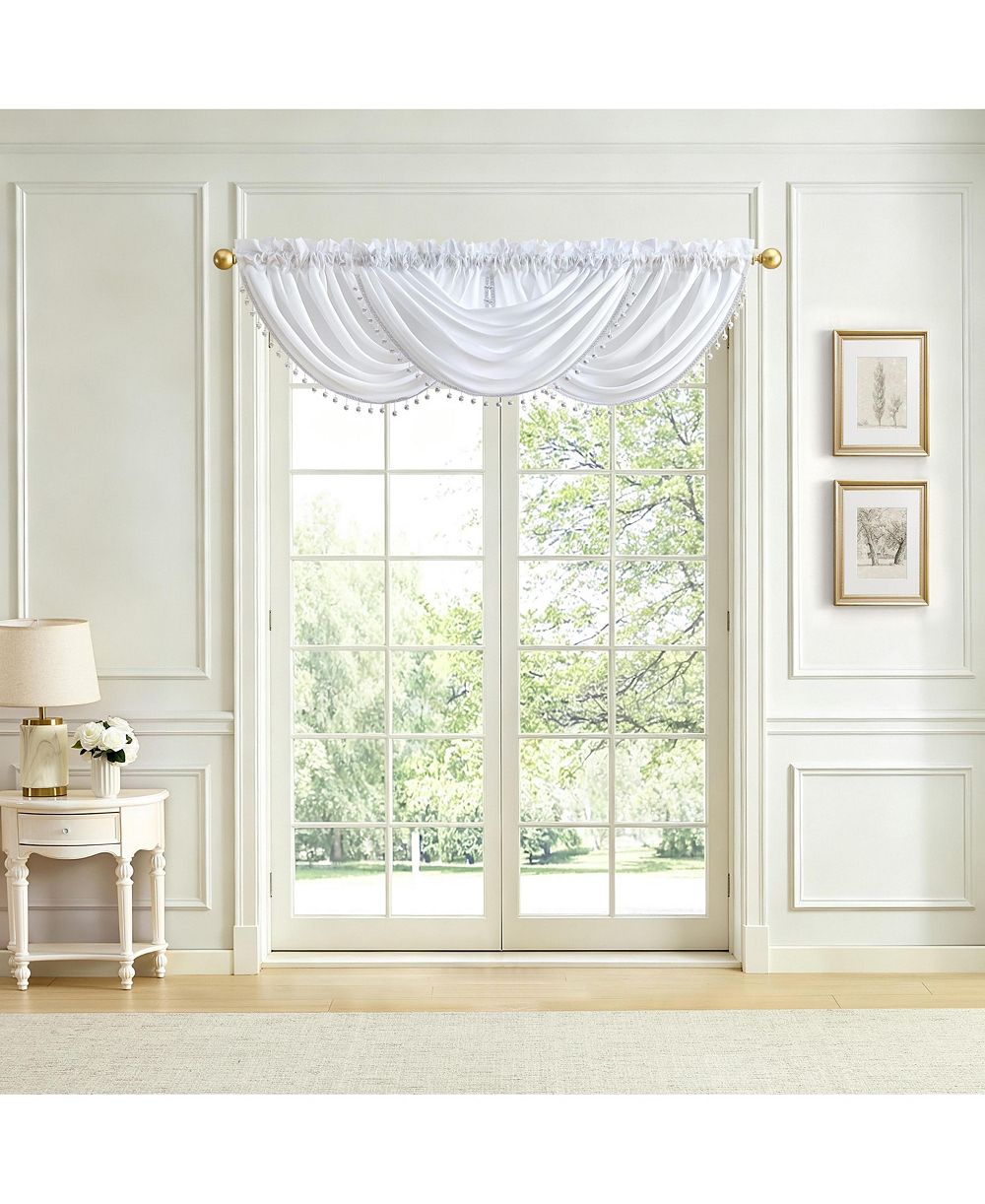 Lenox Imperial Faux Silk Waterfall Window Valance