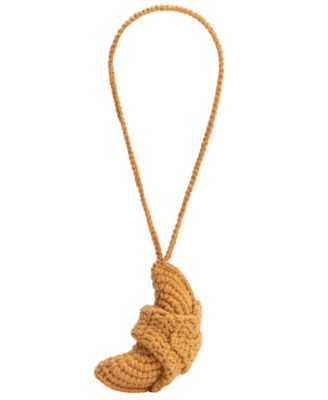Melie Bianco Croissant Crochet Bag Charm