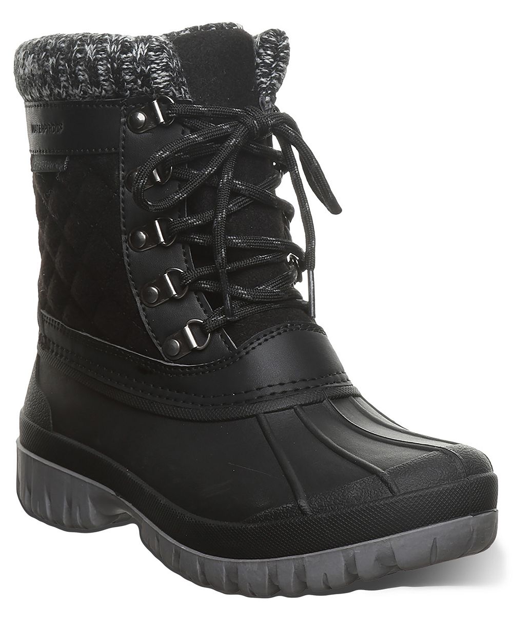 BEARPAW Women's Nadja Round Toe Wedge Boots
