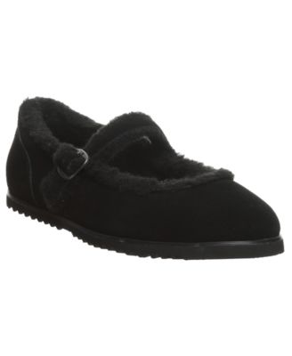 BEARPAW Women's Lou Lou Suede Mary Jane Flats