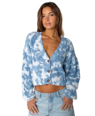 Roxy Женская укороченная кардиган Sundaze Tie-Dye Cropped
