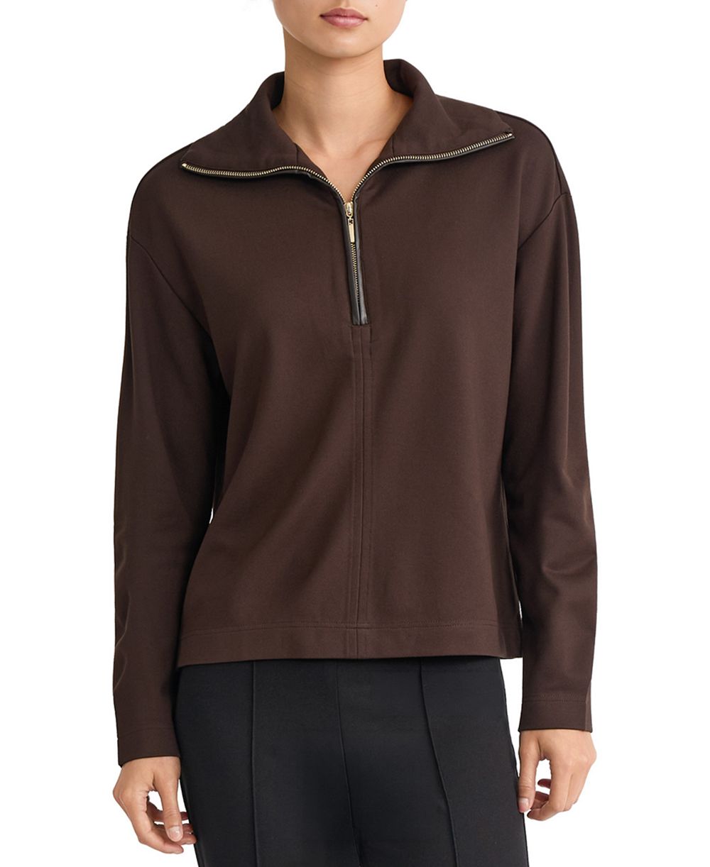 Женский джемпер Jones New York Quarter-Zip Long-Sleeve Collared Pullover