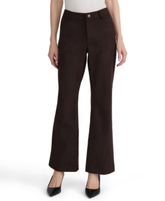 Jones New York женские брюки Lexington Bootleg из сукна-скаба с высокой посадкой