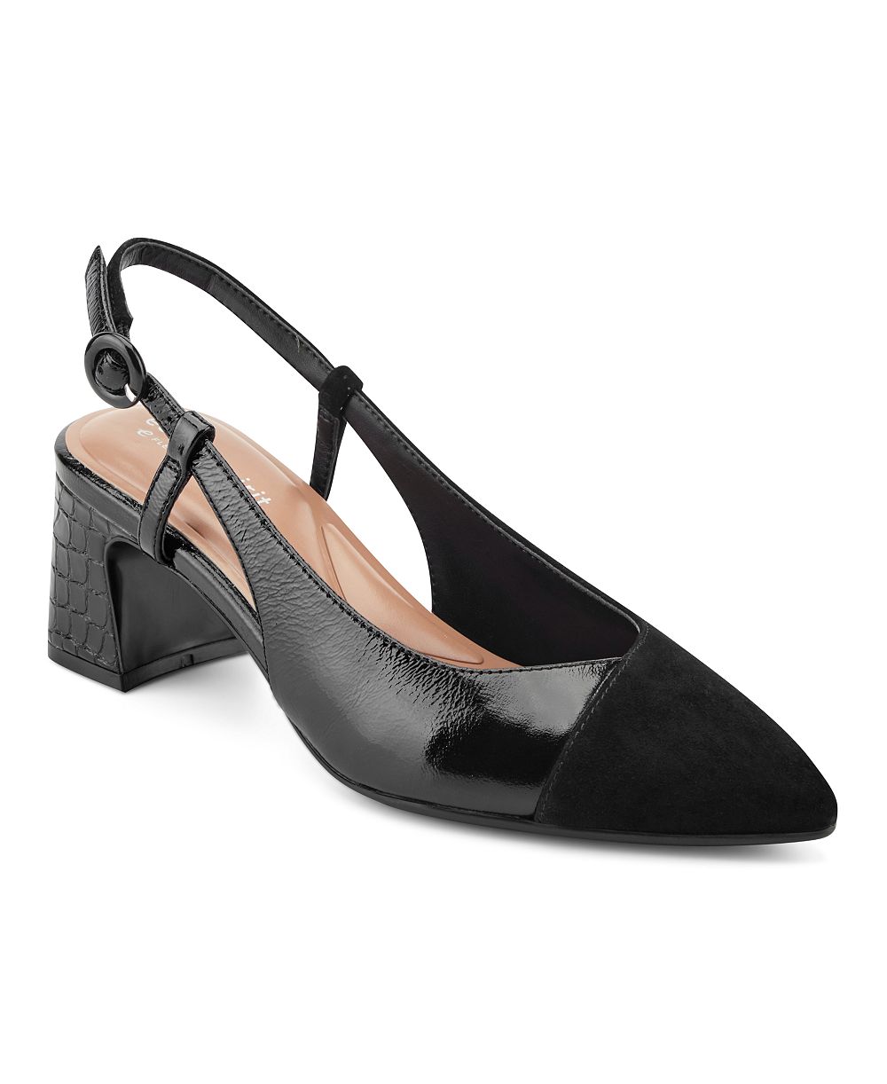 Easy Spirit Women's Nailah Suede eFlex Slingback Pumps