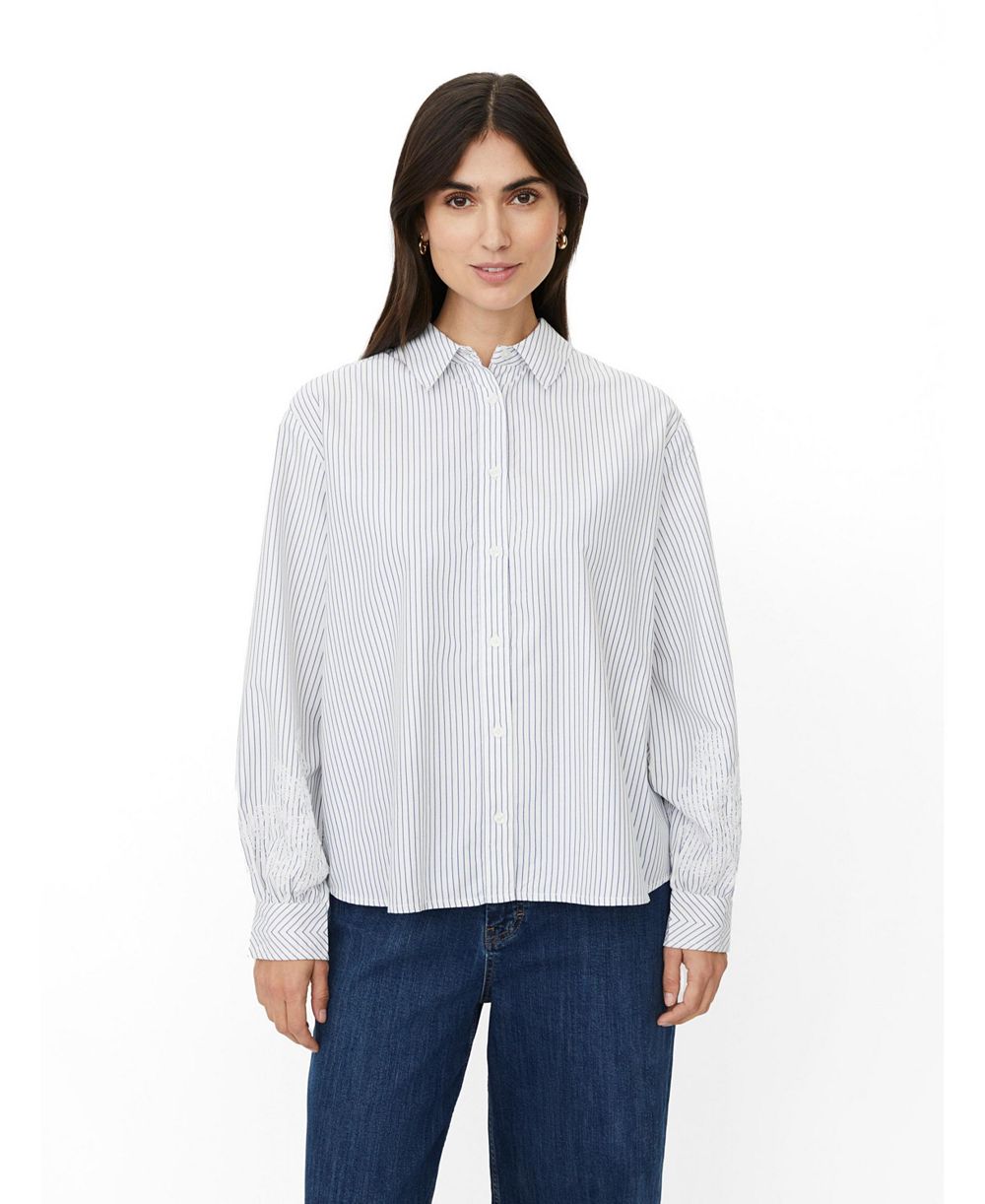 Женская рубашка Masai Copenhagen MaIsavora Long-Sleeve Striped Button-Down
