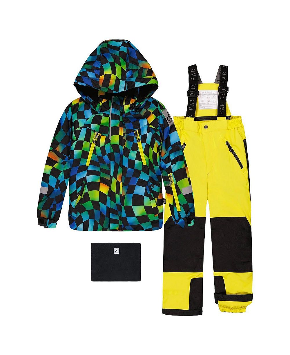 Комплект Deux par Deux для малышей (2T-5T) Play Snowsuit Checkerboard with Pants