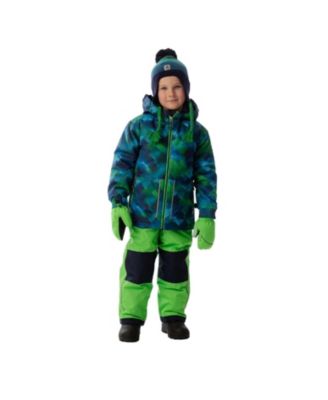 Deux par Deux Toddler Boys Light Weight Two Piece Chill Snowsuit Print 2T-5T