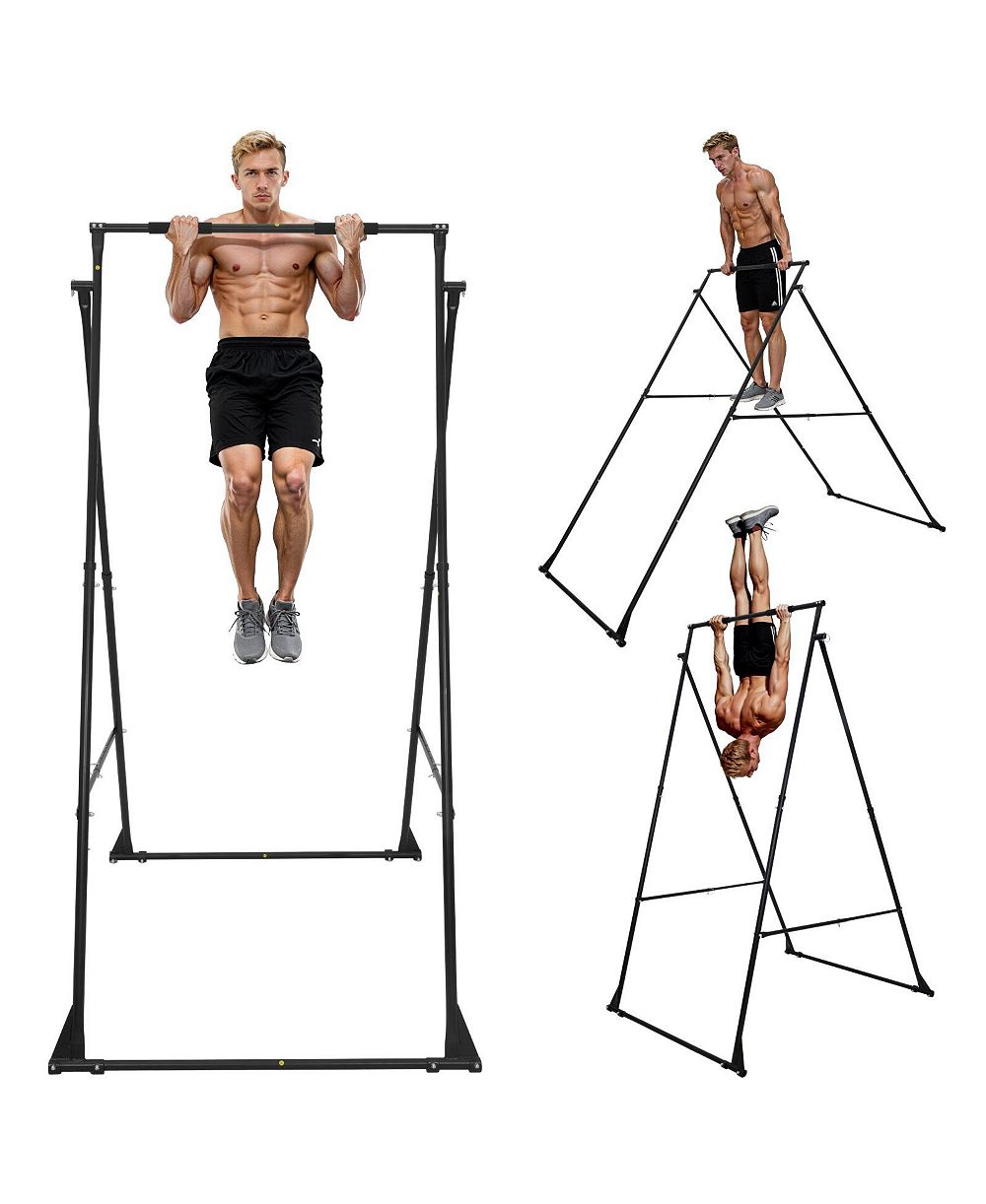 Mecale Yoga Swing Stand Frame, 440.9 lb Capacity, Triangular Aerial Rig with EVA Foam, 4-Level Horizontal and 6-Level Vertical Adjustment