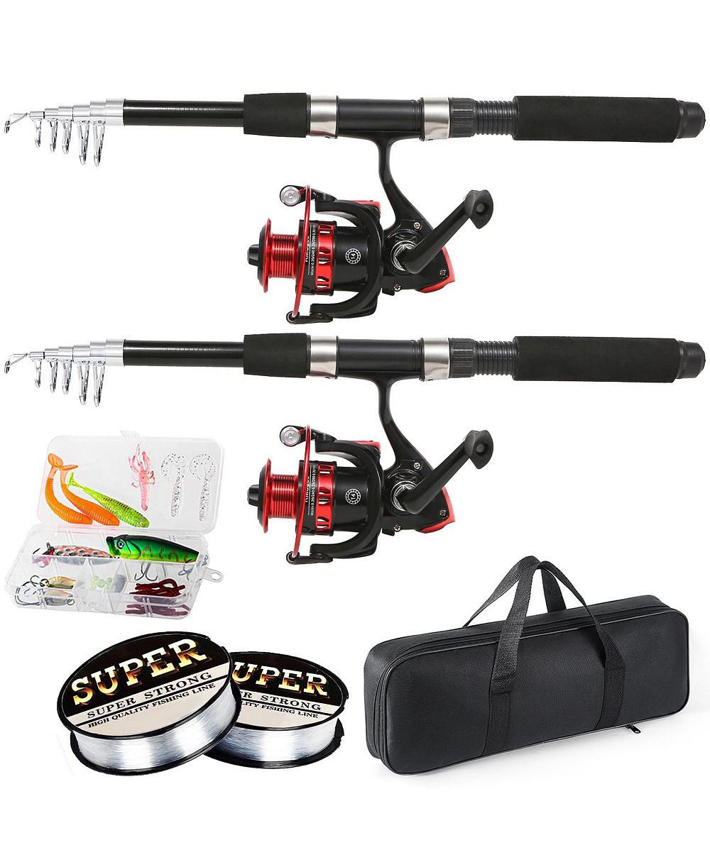 Комплект для рыбалки AOFAR 6.9feet Telescopic Carbon Fiber Spinning Reel