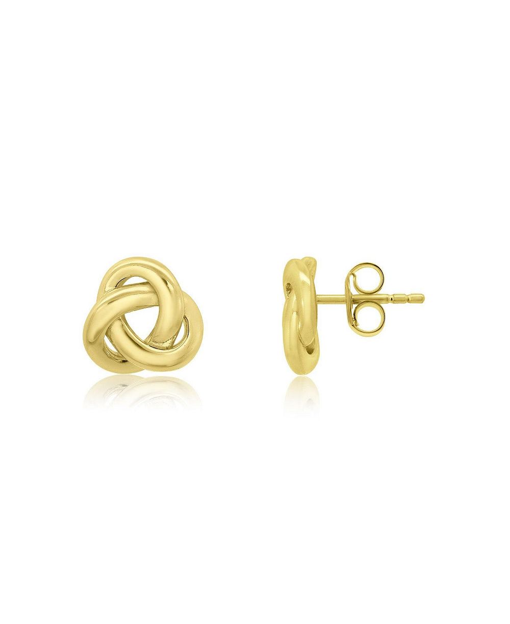 Серьги-гвоздики The Lovery Classic Love Knot 14K Gold-Plated Sterling Silver