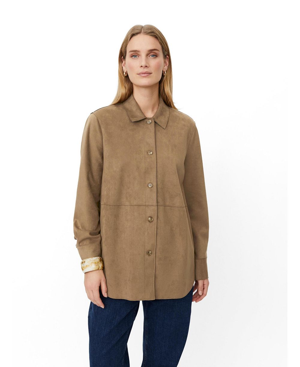Женская рубашка Masai Copenhagen Maivethra из искусственной замши