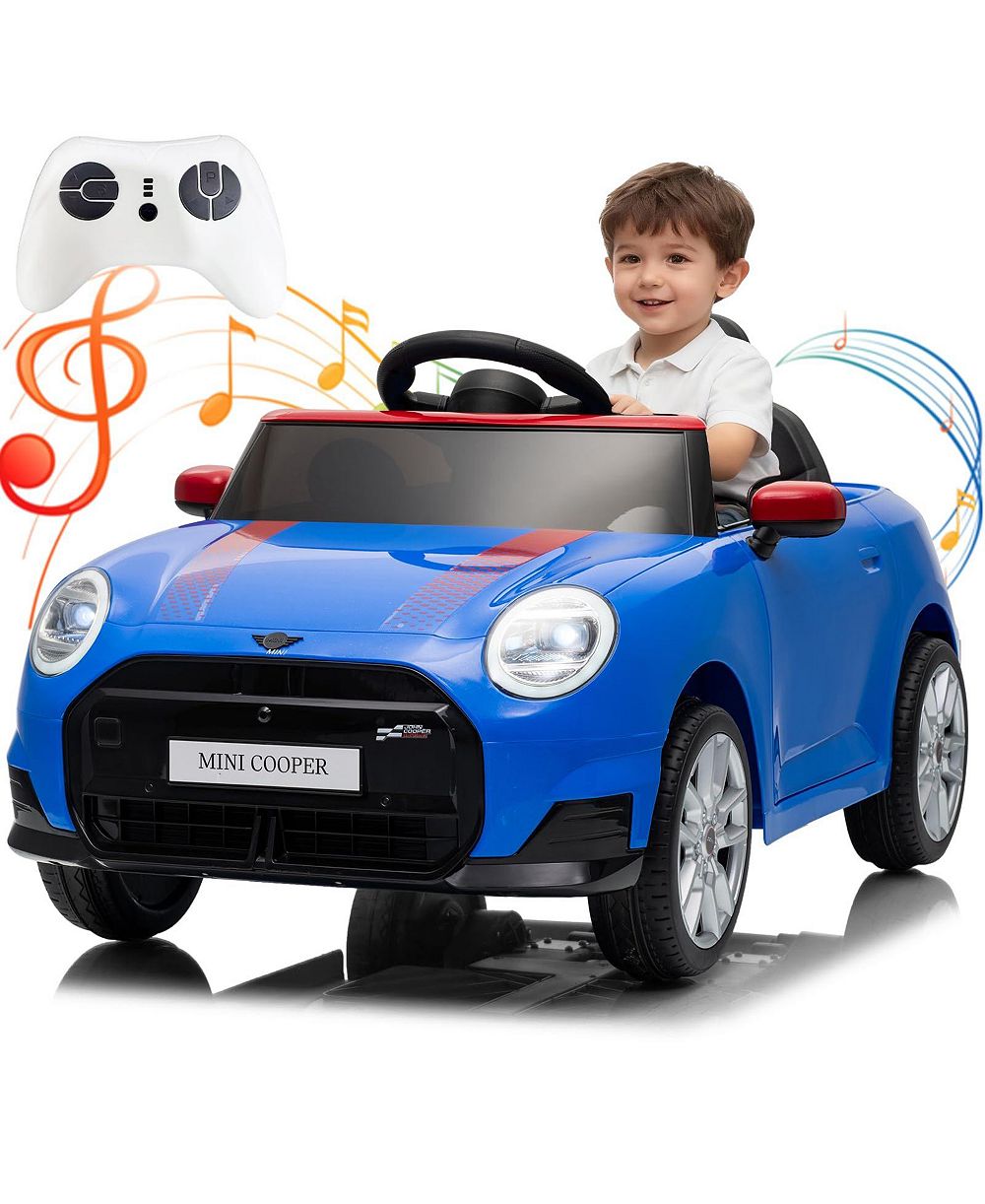 Электромобиль homfan Mini Cooper с LED-подсветкой для детей 3-8 лет