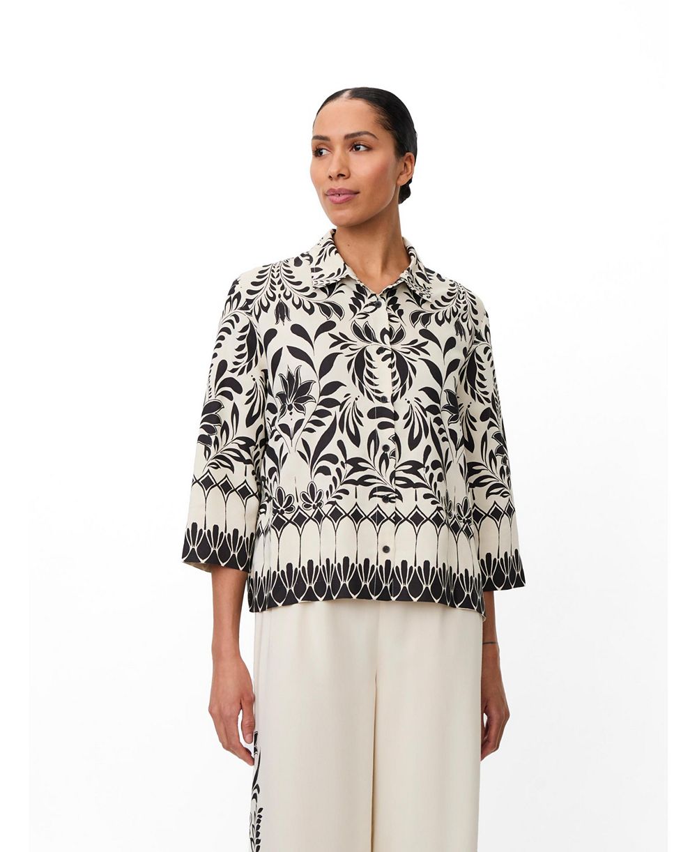 Женская рубашка Masai Copenhagen Maisolde Garden Floral с рукавом 3/4, свободного кроя