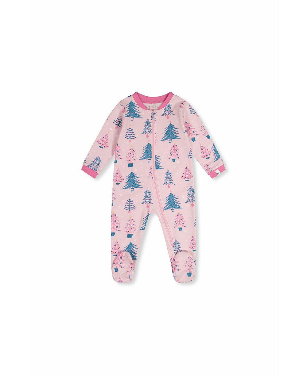 Детская пижама Deux par Deux Baby Girl Cotton Tree Print One Piece