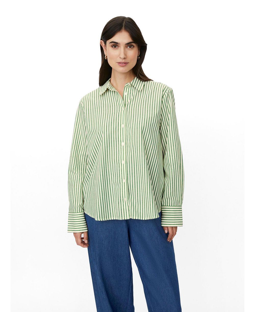 Женская Masai Copenhagen Mairyelle Striped Long-Sleeve Button-Down Shirt