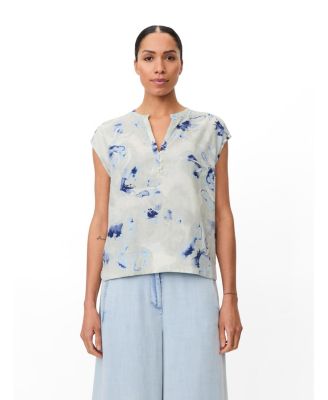 Masai Copenhagen Women's Maelphira Floral Cap-Sleeve Linen-Viscose Blend Blouse
