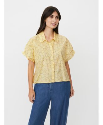 Женская рубашка Masai Copenhagen MaIndorix Floral с коротким рукавом и воланами
