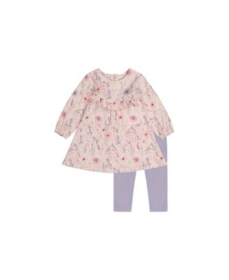 Deux par Deux Baby Girl (3M - 24M) Cotton Dress and Legging Set