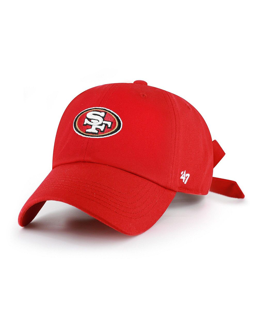 Женская кепка '47 Brand Scarlet San Francisco 49ers Bow Back Clean Up Adjustable