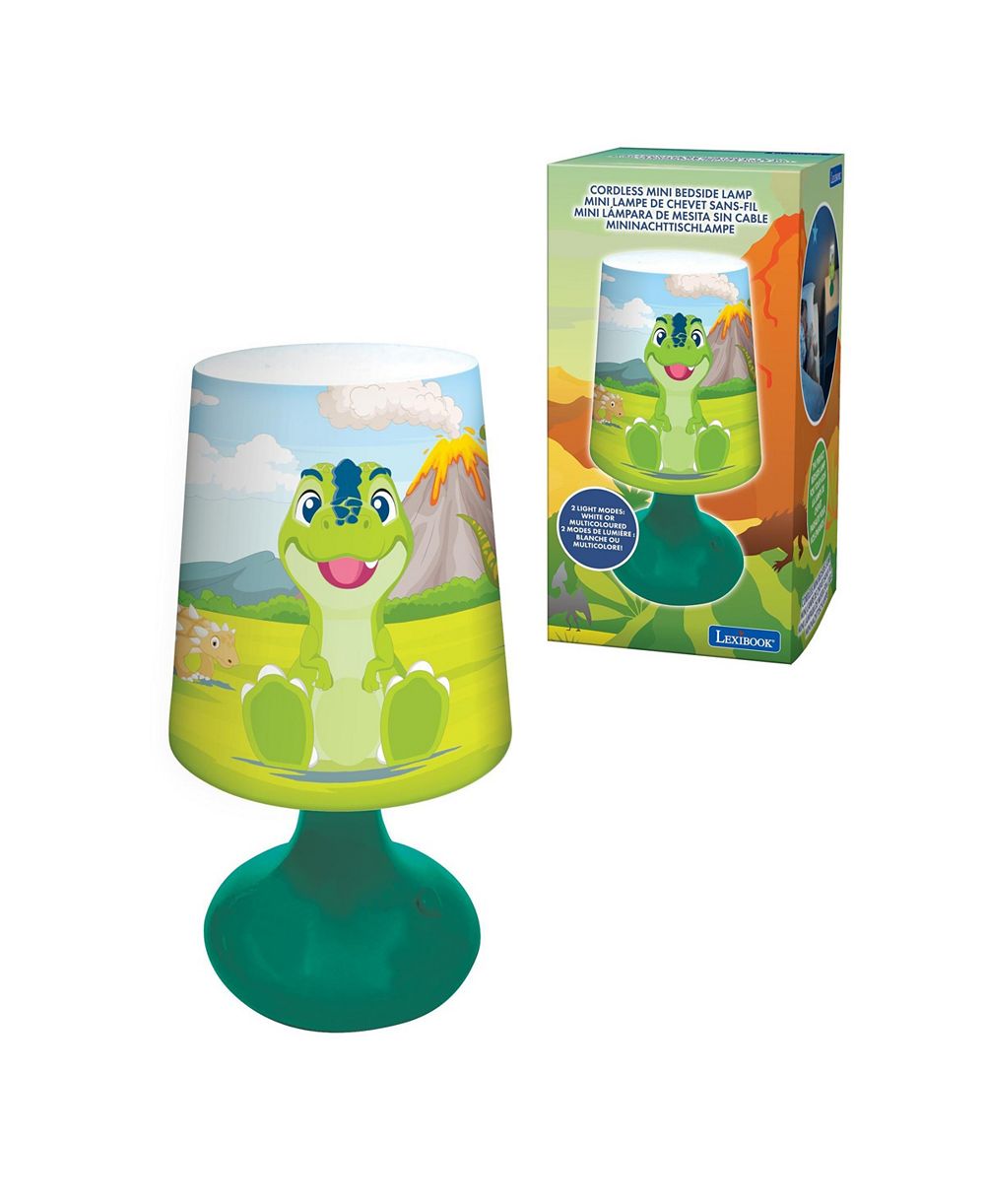 LEXIBOOK Dinosaur, Mini Cordless Bedside Lamp and Nightlight, MLT10DINO