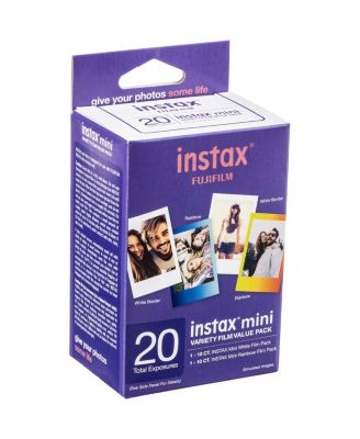 Fujifilm Instax Mini Film Variety Value Pack, 20 Exp, 2-Pack, Photo Album