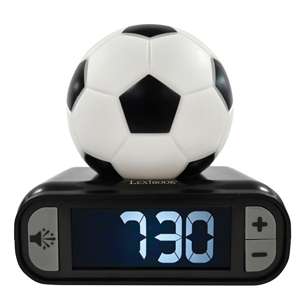 Цифровой настольный будильник-ночник Lexibook RL800FO 7.17" Soccer Digital-Alarm Night Light Desk Clock