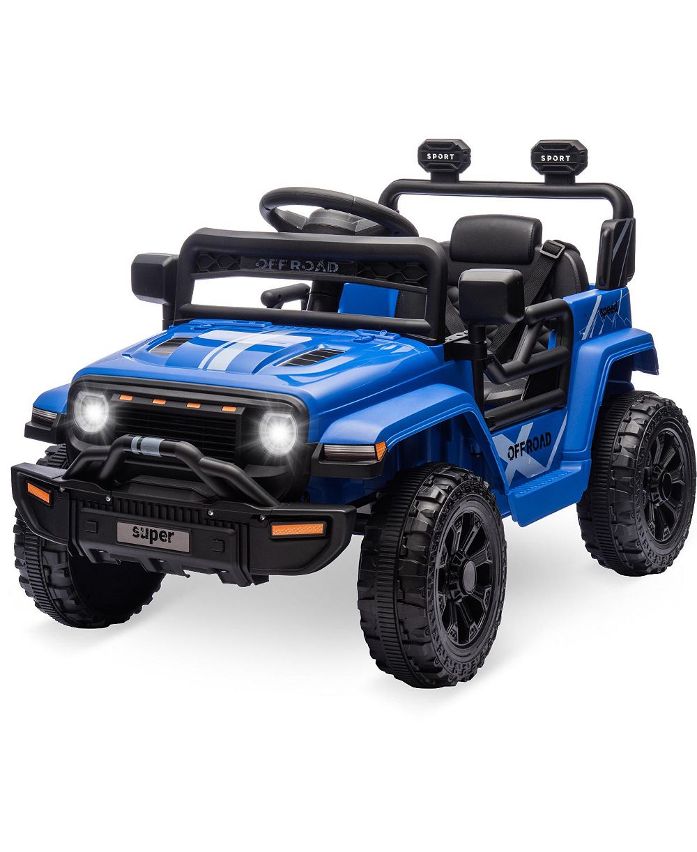 Машинка для катания homfan 12V Plastic and Metal Remote-Control Spring-Suspension Truck, для детей 3-5 лет