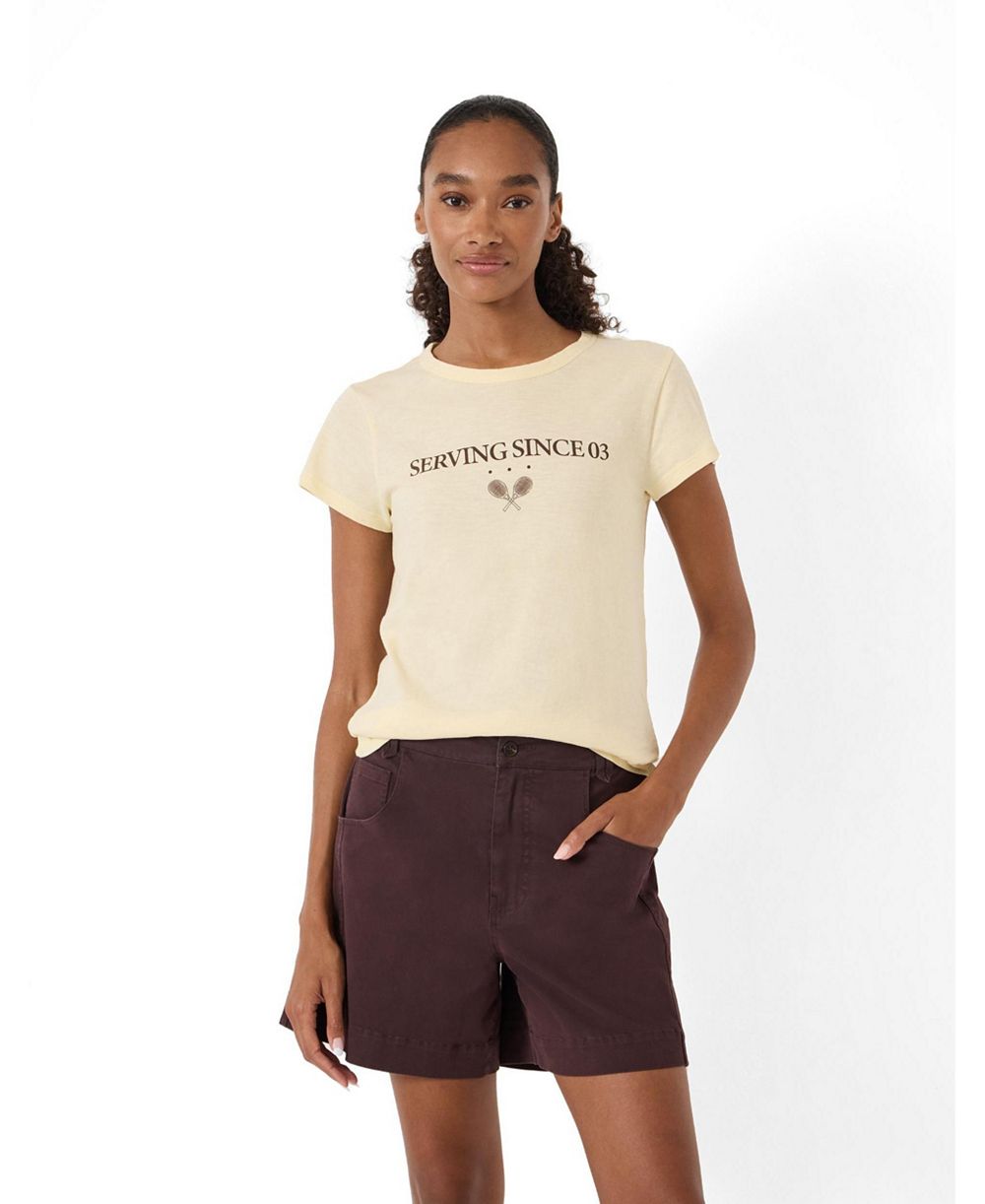 Hush Женская футболка с принтом Short-Sleeve