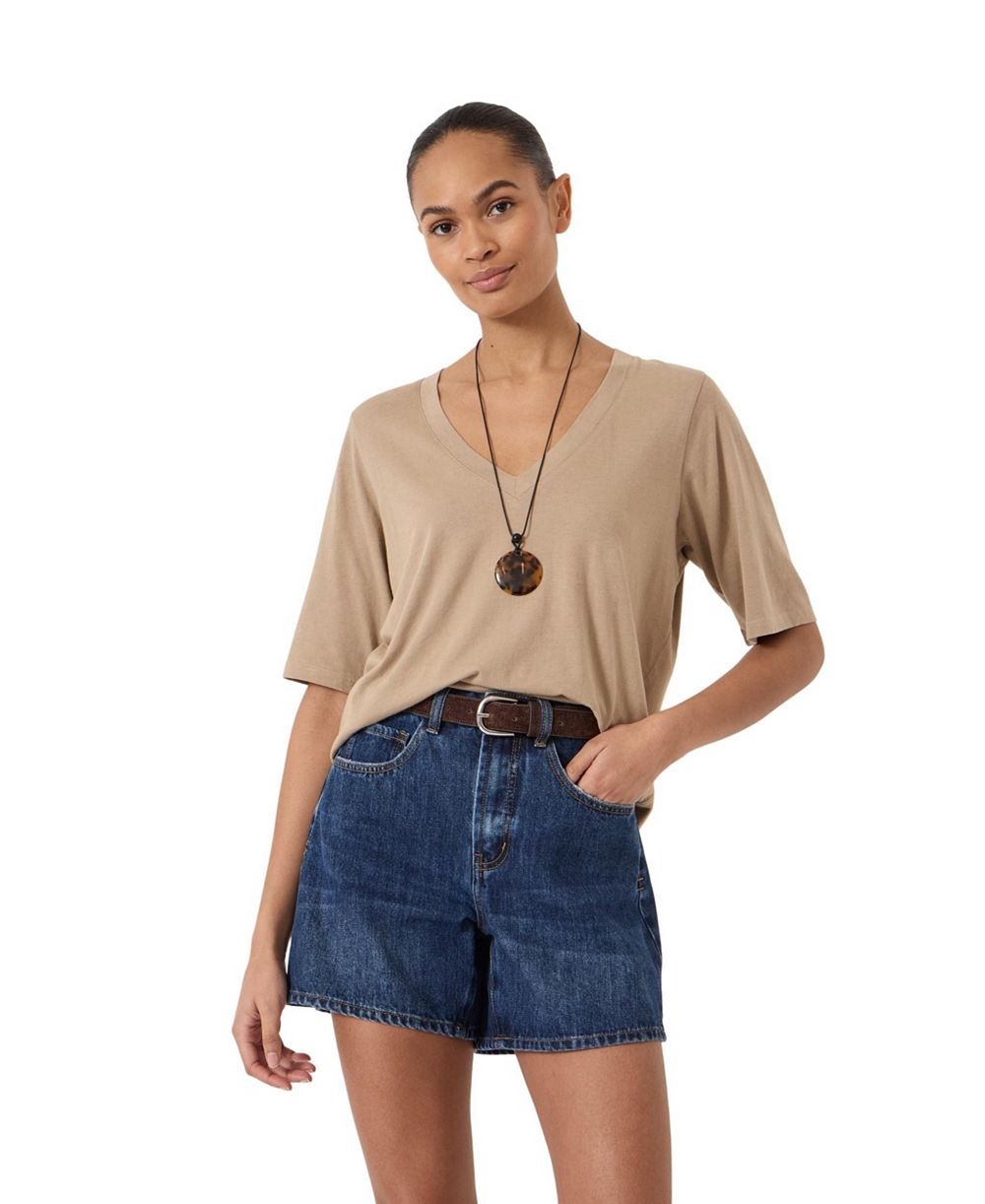 Hush Women's Reece V-Neck Short-Sleeve Drapey T-Shirt