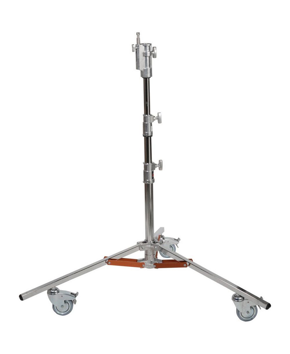 Matthews Low Boy Junior Double Riser Stand with Wheels, Supports 55 lbs, Maximum Height 75"