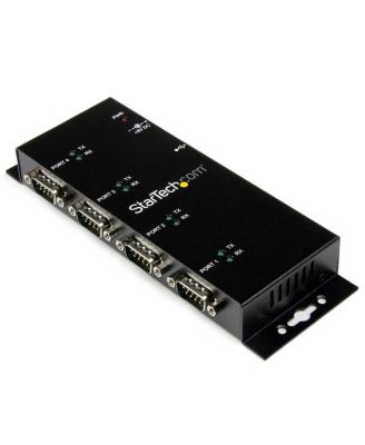 Адаптер-хаб StarTech.com 4-портовый настенный USB в DB9 RS232 последовательный