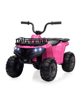 homfan 12V Electric Ride-On ATV Quad with Dual Speed and LED Lights, Ages 2+