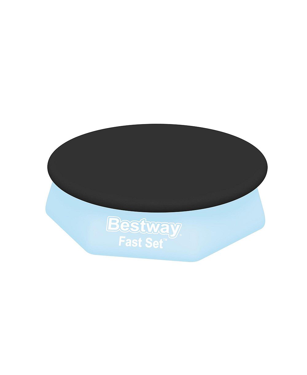 Bestway Flowclear Fast Set 8' Round Swimming Pool Cover for Above Ground Pools