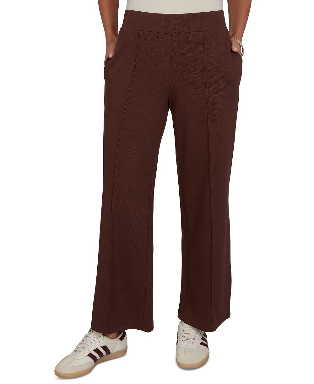 Ruby Rd. Petite Pull-On Wide-Leg Knit Pants