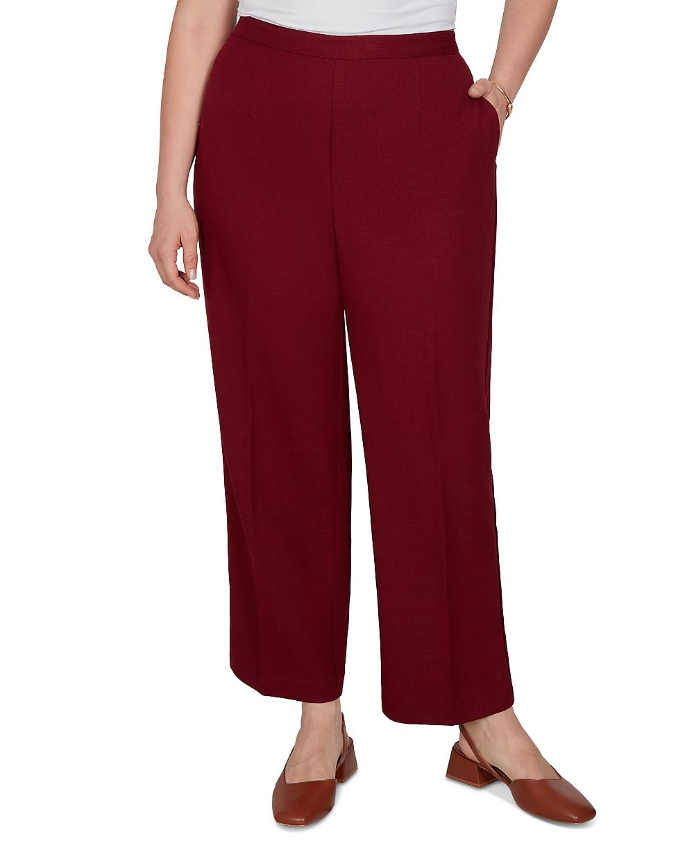 Брюки Alfred Dunner Plus Size Union Square Textured Straight Pull-On