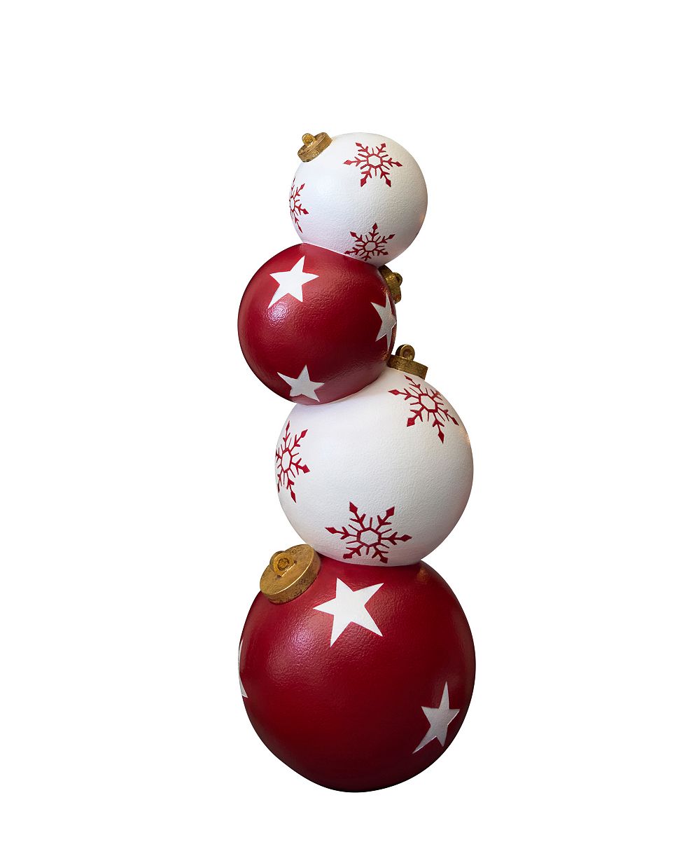 Outdoor Stacked Christmas Ornaments