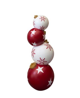Outdoor Stacked Christmas Ornaments